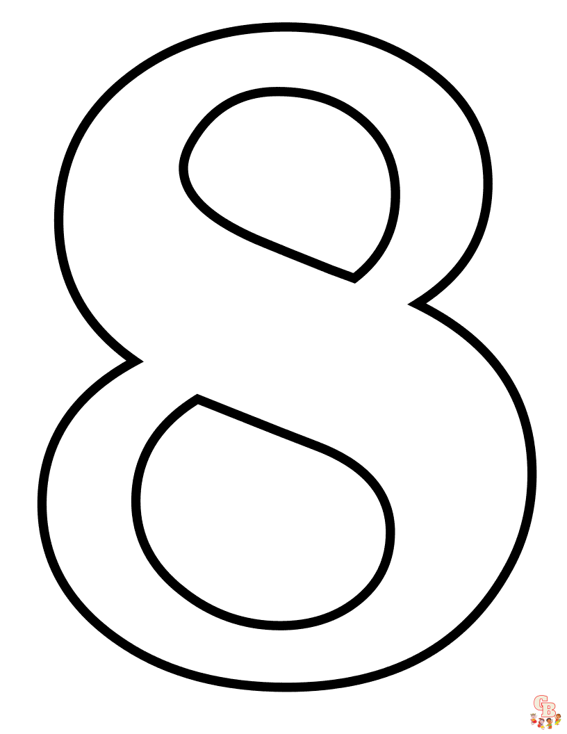 ausmalbilder kostenlosNummer 8