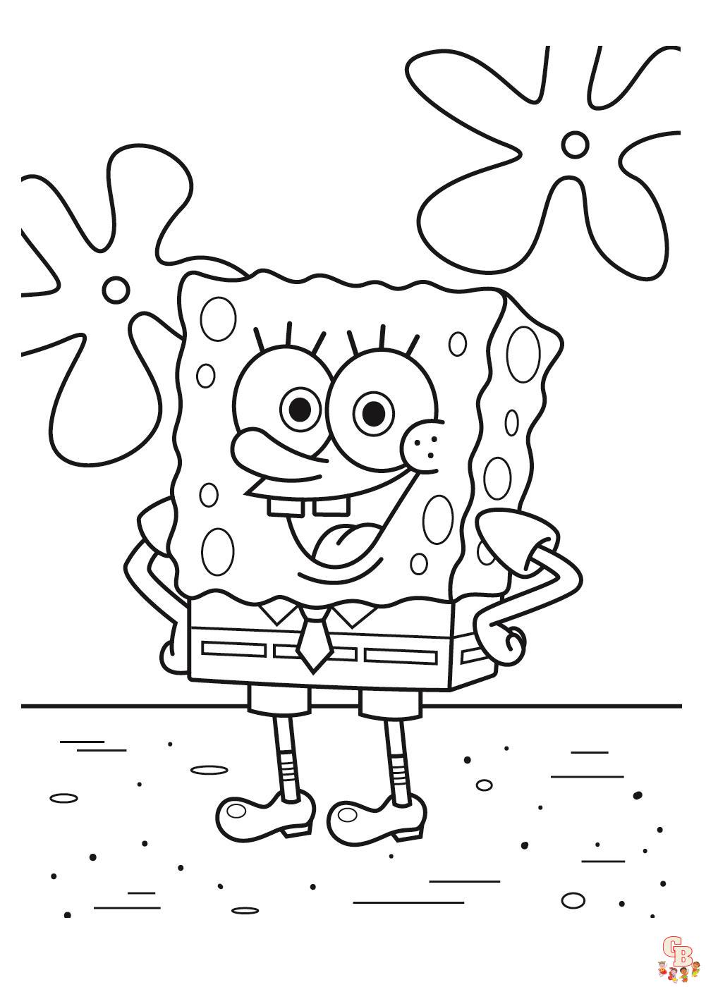 ausmalbilder kostenlosSpongebob Sommer 1