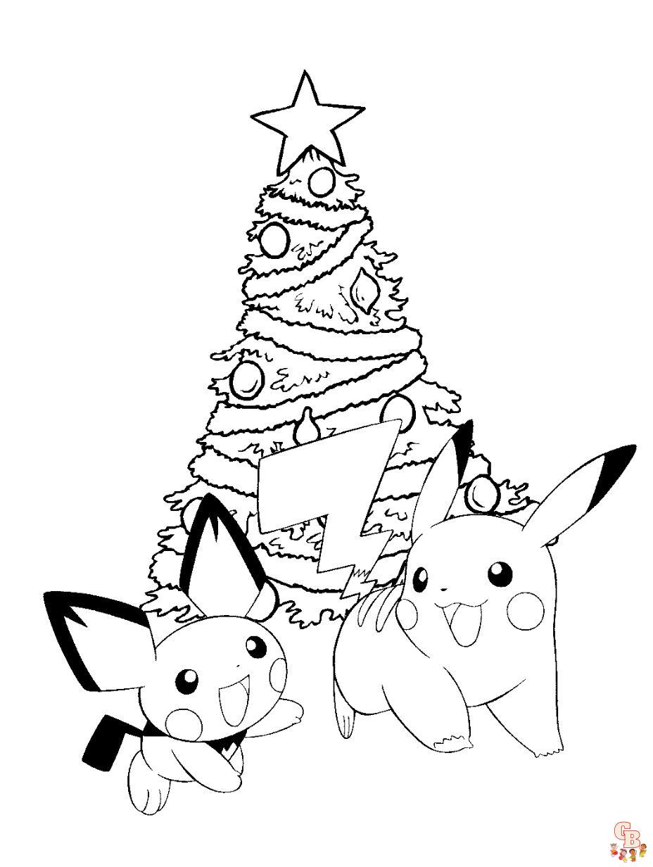 ausmalbilder pokemon weihnachten