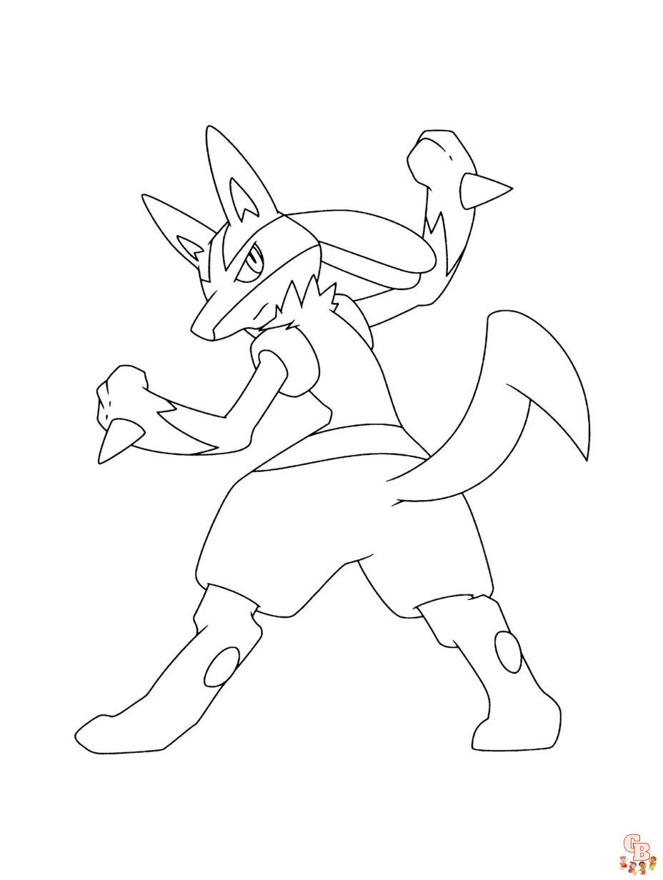 lucario pokemon ausmalbilder