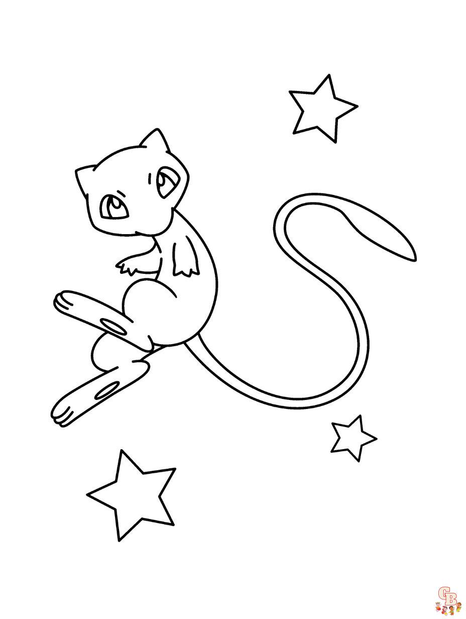 mew pokemon ausmalbild