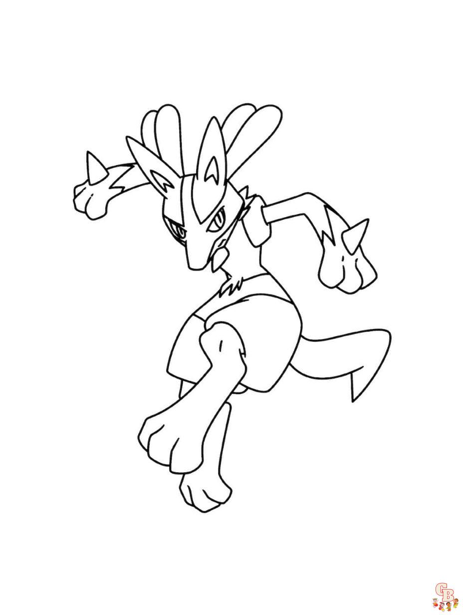 pokemon ausmalbild lucario