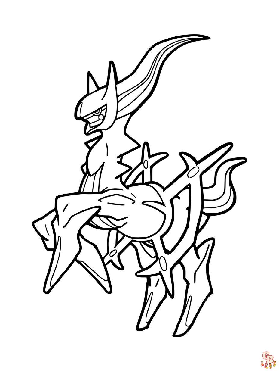 pokemon ausmalbilder arceus