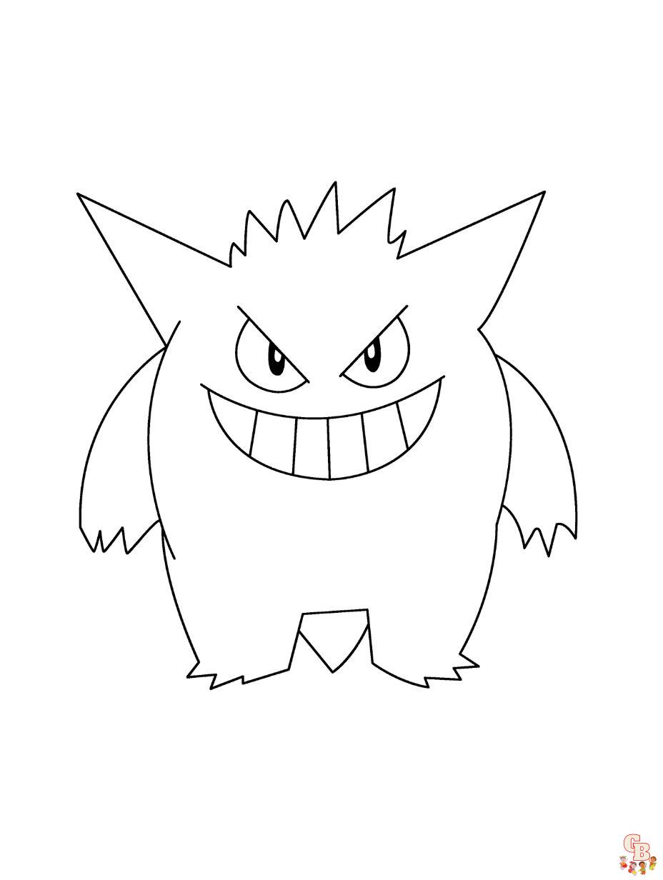 pokemon ausmalbilder gengar