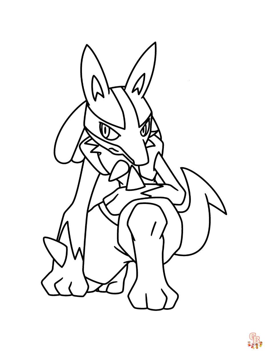 pokemon ausmalbilder lucario