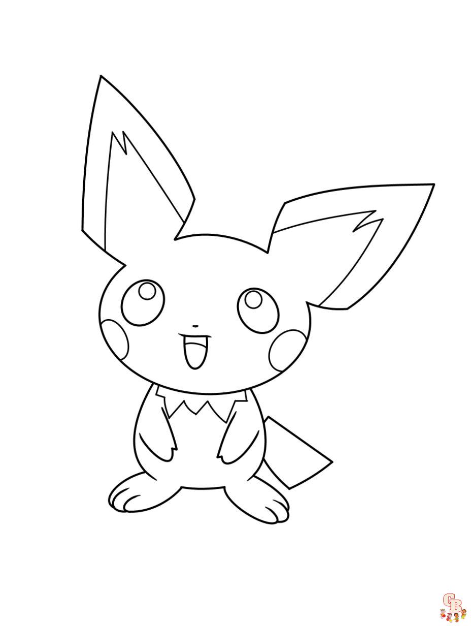 pokemon ausmalbilder pichu