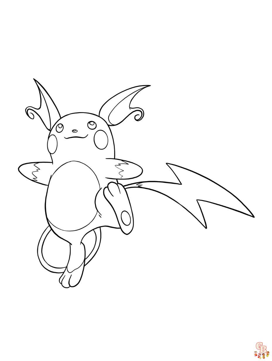 pokemon ausmalbilder raichu