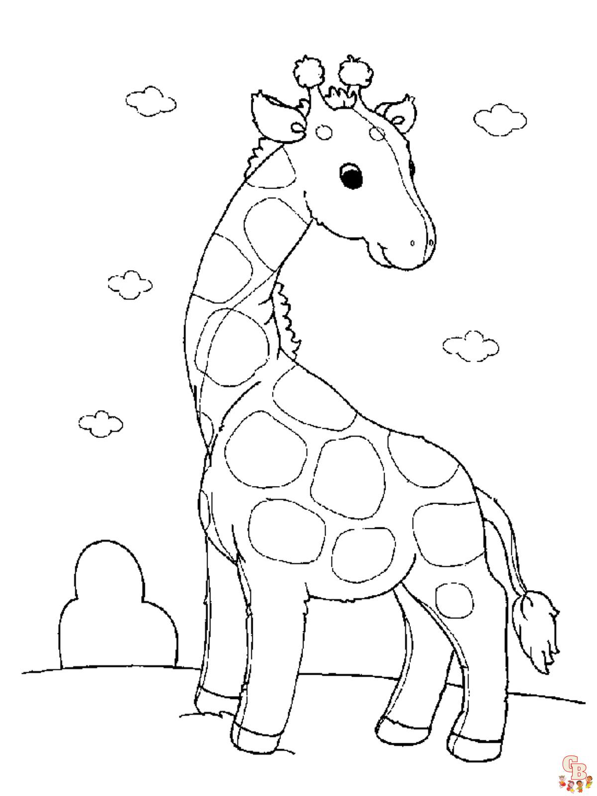 suesse Giraffe ausmalbilder zum ausdrucken 2