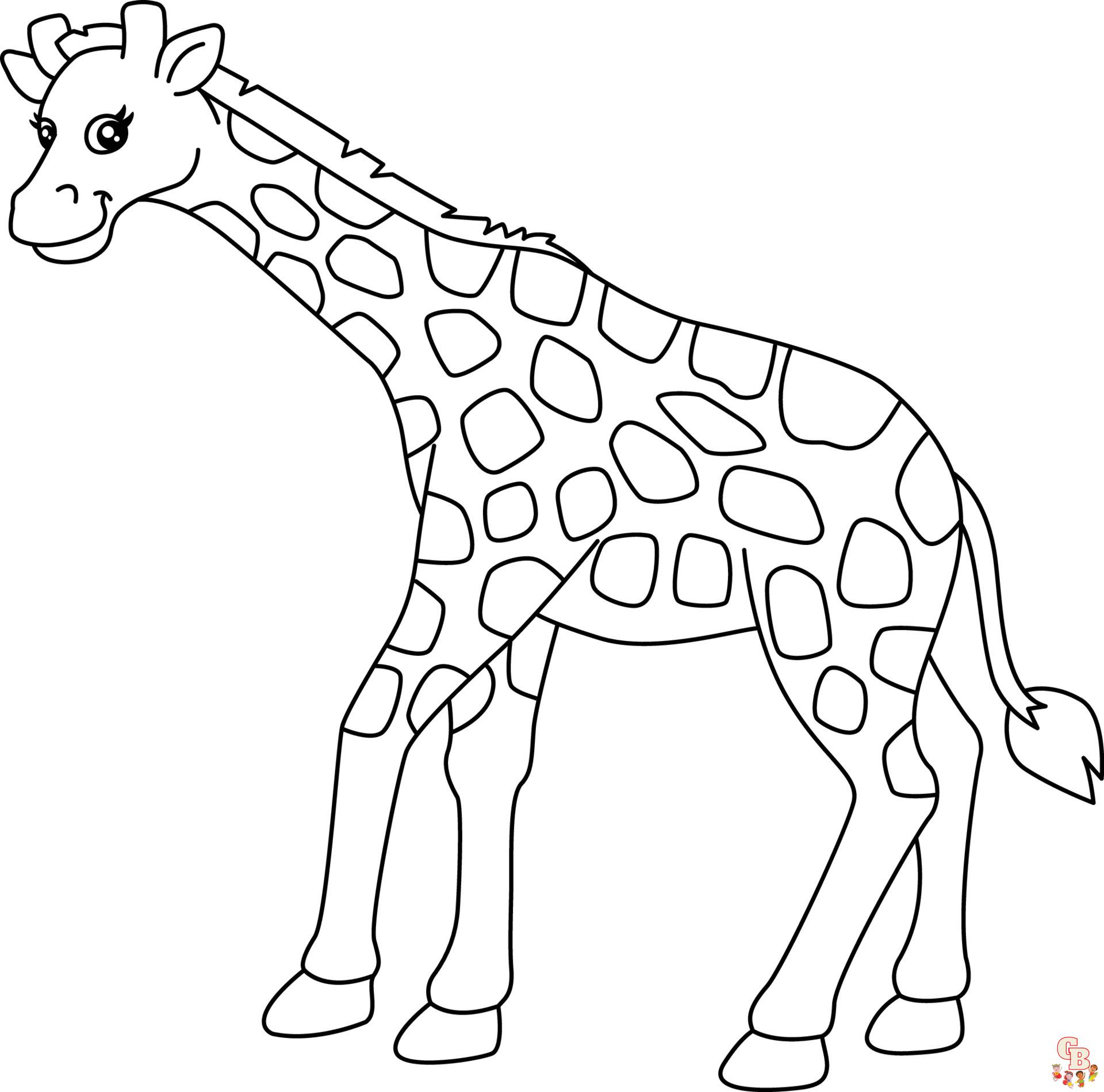 suesse Giraffe ausmalbilder zum ausdrucken