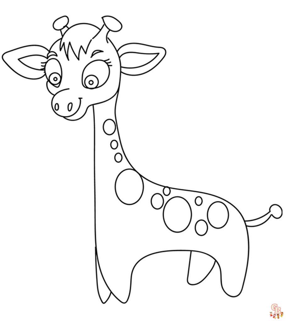 suesse Giraffe zum ausdrucken