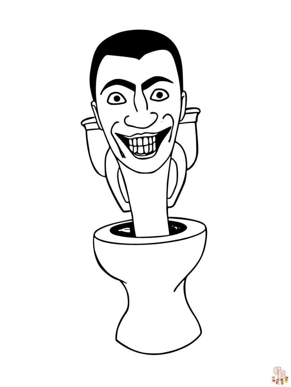 Ausmalbilder skibidi toilet
