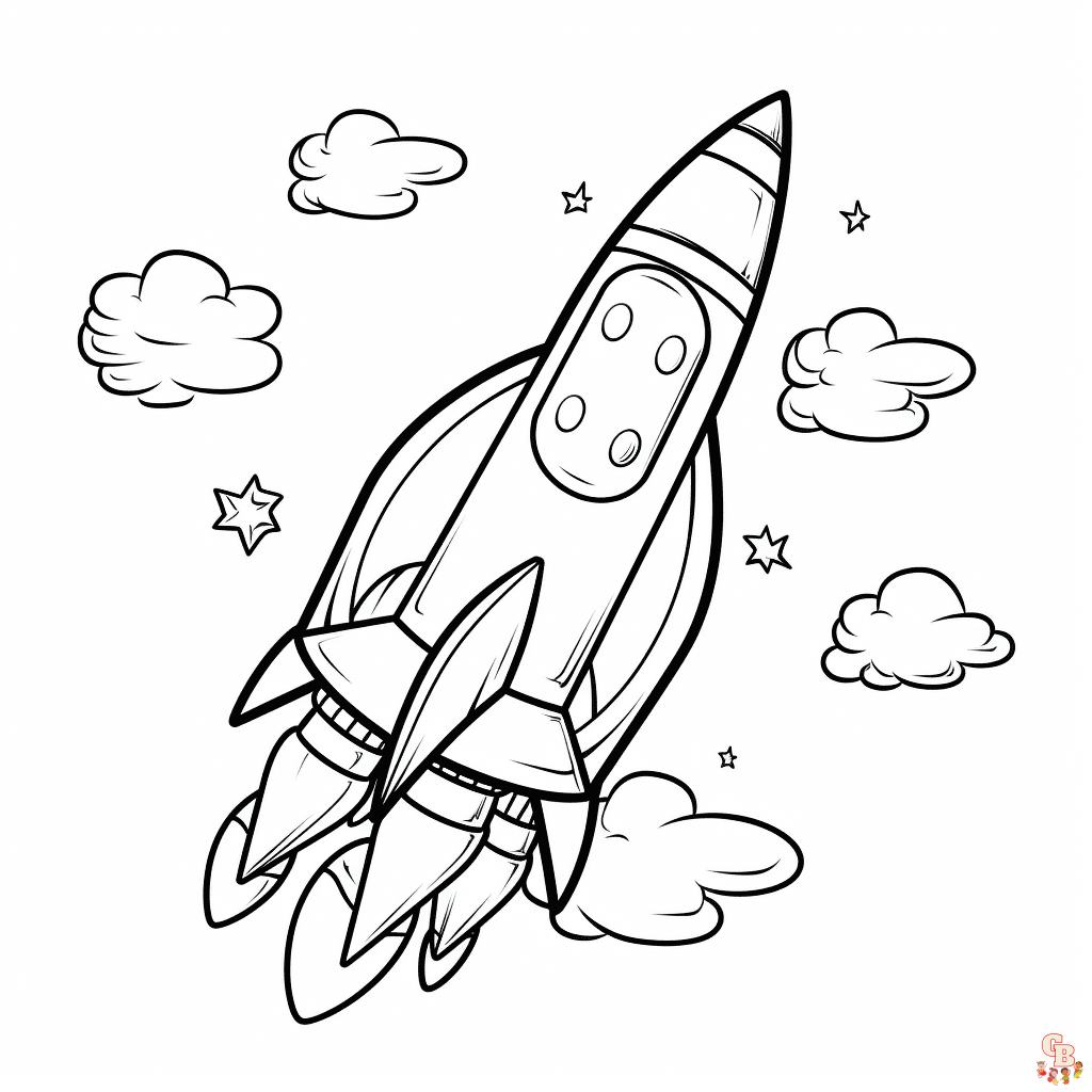 ausmalbilder raketen