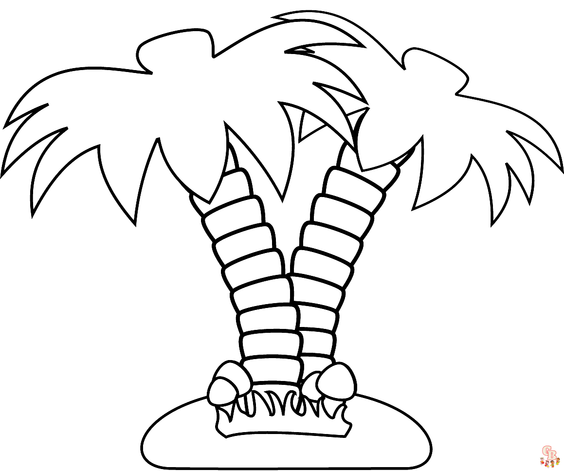 Insel Ausmalbilder fuer Kinder