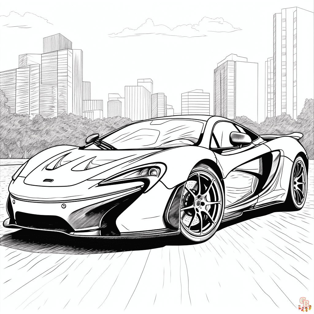 MCLaren Ausmalbilder fuer Kinder
