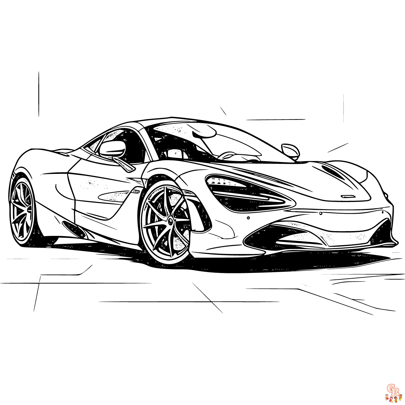 MCLaren ausmalbilder fuer Erwachsene
