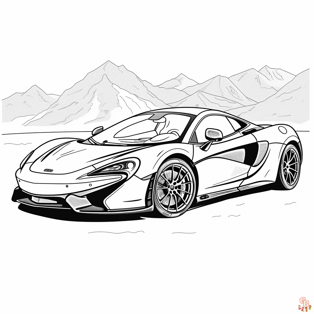 MCLaren ausmalbilder zum ausdrucken kostenlos