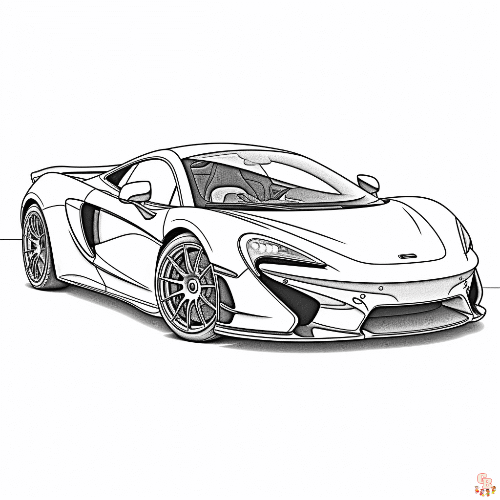 MCLaren einfache ausmalbilder