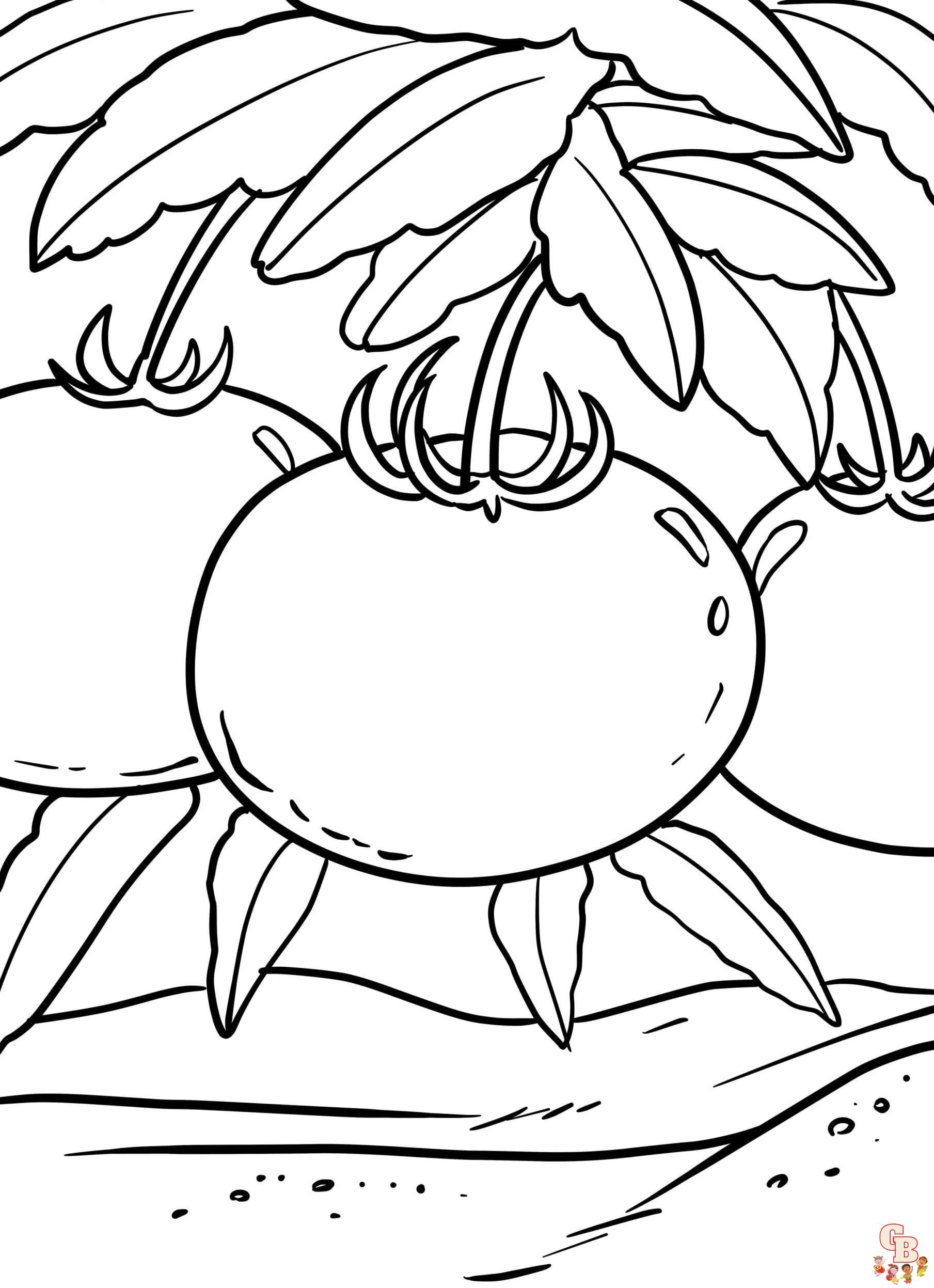 Tomaten Ausmalbilder fuer Kinder