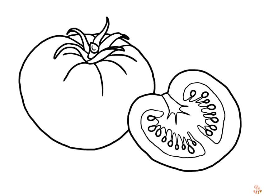 Tomaten ausmalbilder fuer Erwachsene