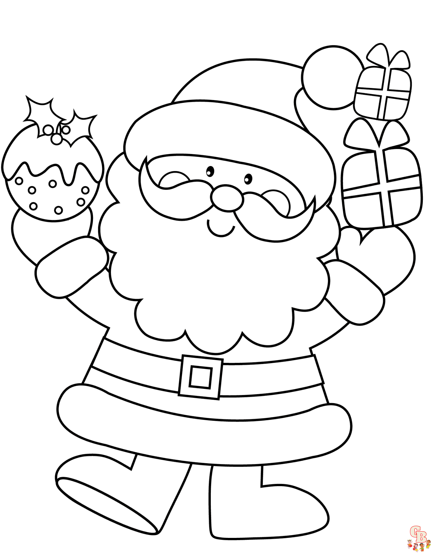 Weihnachts ausmalbild