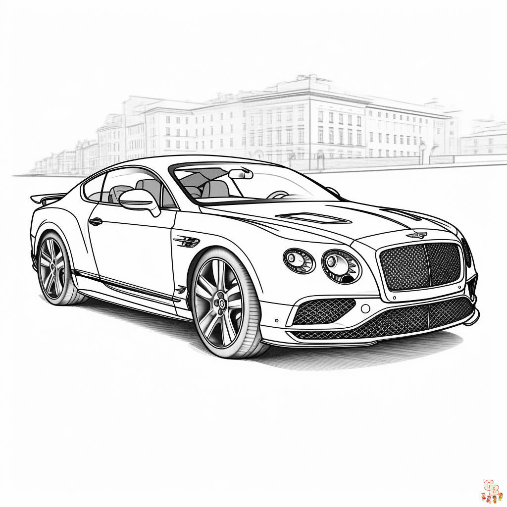 bentley ausmalbilder fuer Erwachsene