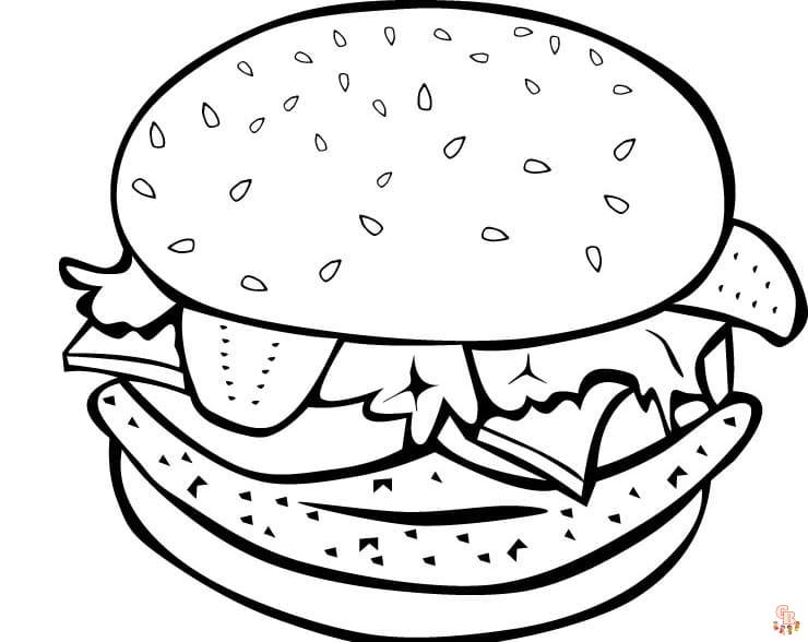 burger ausmalbilder zum ausdrucken kostenlos