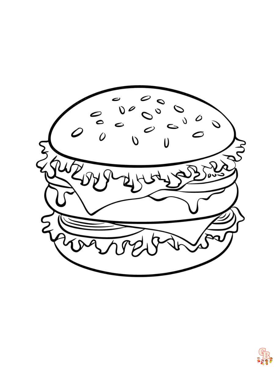 burger ausmalbilder burger ausmalbilder