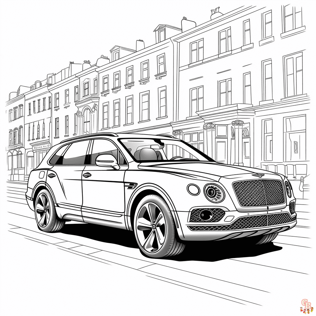 kostenlos bentley ausmalbilder