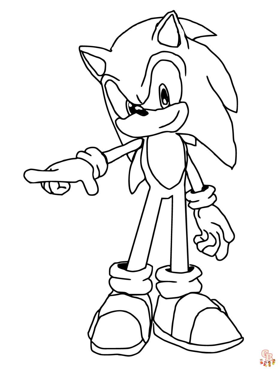 ausmalbilder sonic the hedgehog