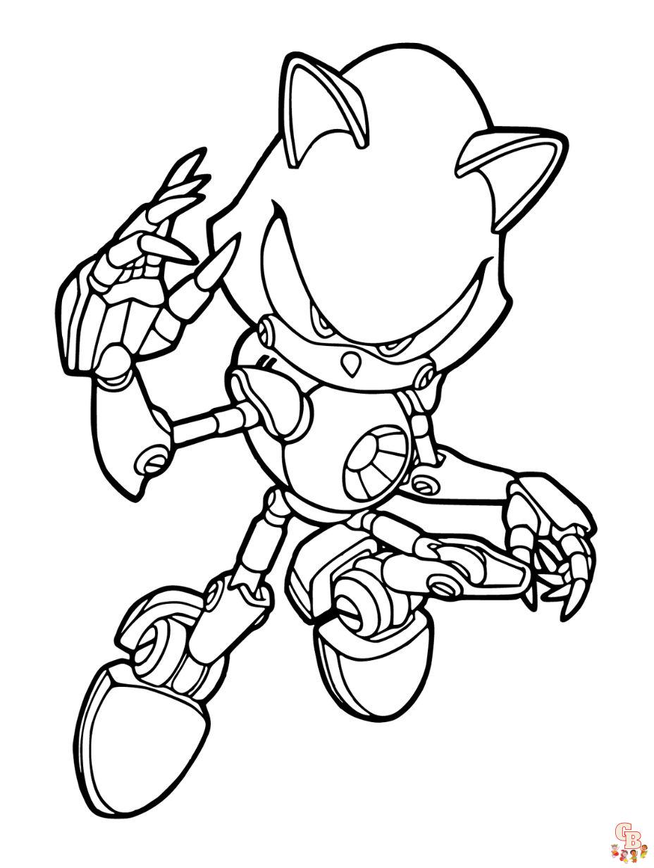 metal sonic ausmalbilder