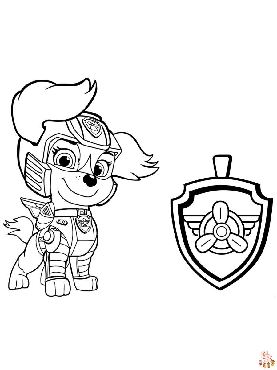 Liberty Paw Patrol Ausmalbild tapferkeit und Symbolik